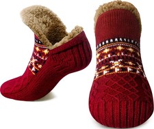 Stocking Stuffers for Adults Women Her Womens Fuzzy Slipper Socks with Grippe...