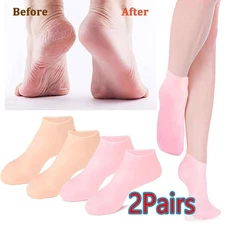 4 Pair Foot Care Socks Spa Silicone Moisturizing Gel Anti Cracking Protect US