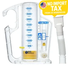 Coach 2 Incentive Spirometer - 2500 mL Spirometer - Case of 12 - #22-2500