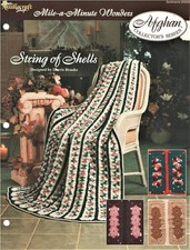 Spring of Shells Afghan  Needlecraft Shop Crochet Pattern Cardstock Page