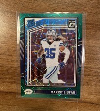 2024 Donruss Optic - Rated Rookie Marist Liufau #273 Green Velocity Prizm (RC)