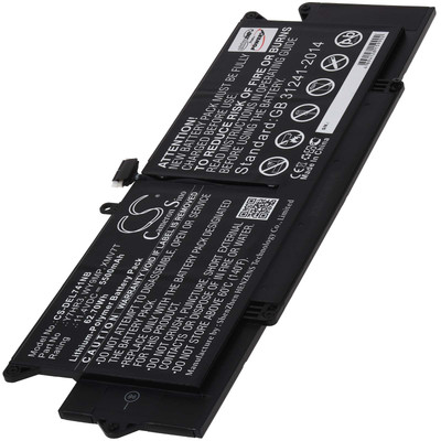 Akku für Dell Latitude 7410 Laptop 11,4V 5500mAh/62,7Wh Li-Polymer Schwarz