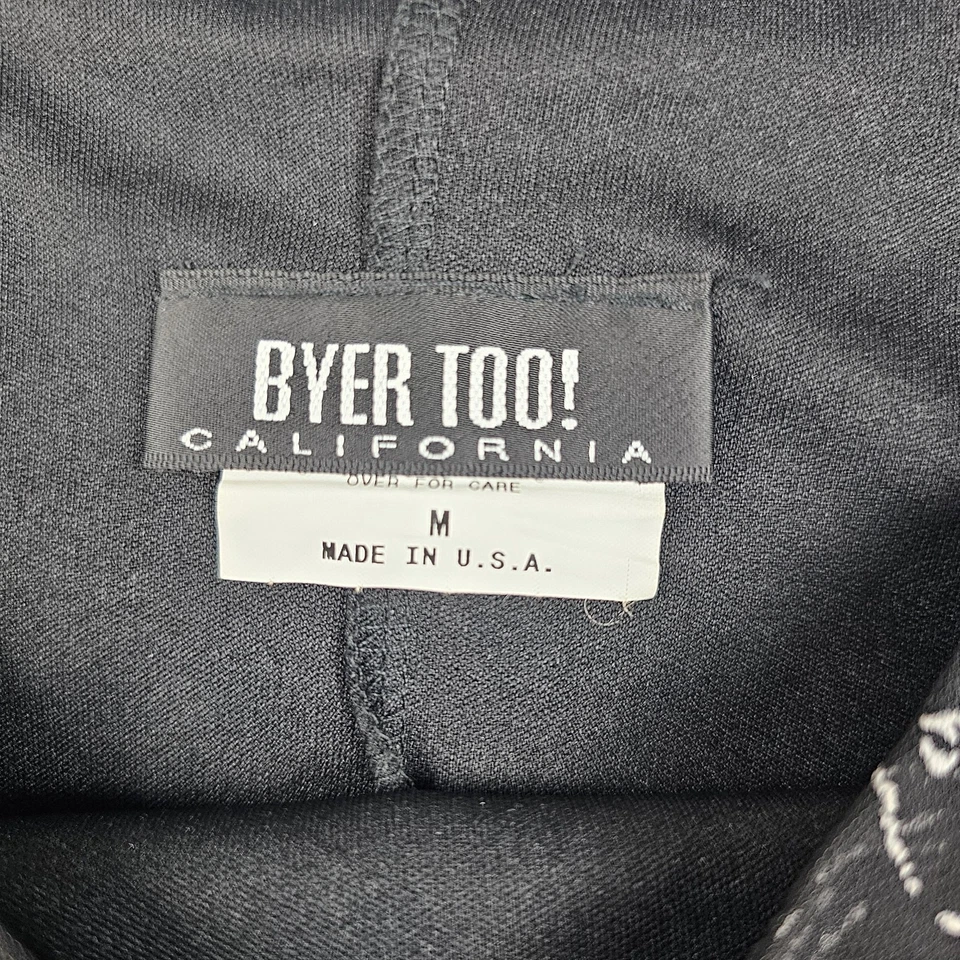 Vestido Vintage Byer Too Para Mujer Mediano Negro Floral Mini Años 90 Cachicho Preparación Oscura Foto 4 de 4