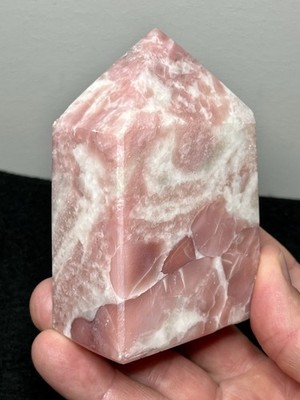 Pink Opal Obelisk   Natural Gemstone Crystal Tower 415g