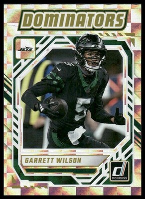 Garrett Wilson 2025 Donruss #DOM-GWN Dominators New York Jets