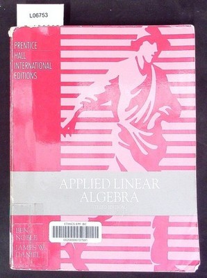 Applied linear algebra. Noble, Ben:
