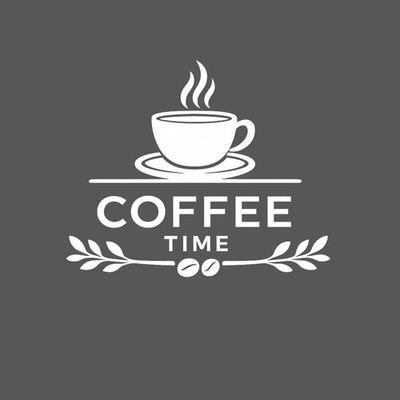 Coffee Time Küche Wandaufkleber Vinyl Wandbild Kaffee Tee Cafe Dekor 24 Farben
