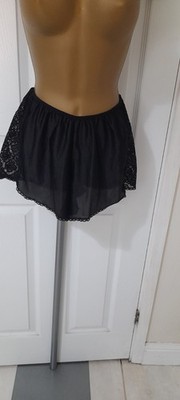 Prova Vintage Black Nylon See Through Sheer French Knickers Size Small Film Prop