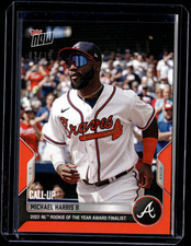 Michael Harris II - 2022 MLB Topps Now #OS-8 Red 02/10 Parallel Atlanta Braves