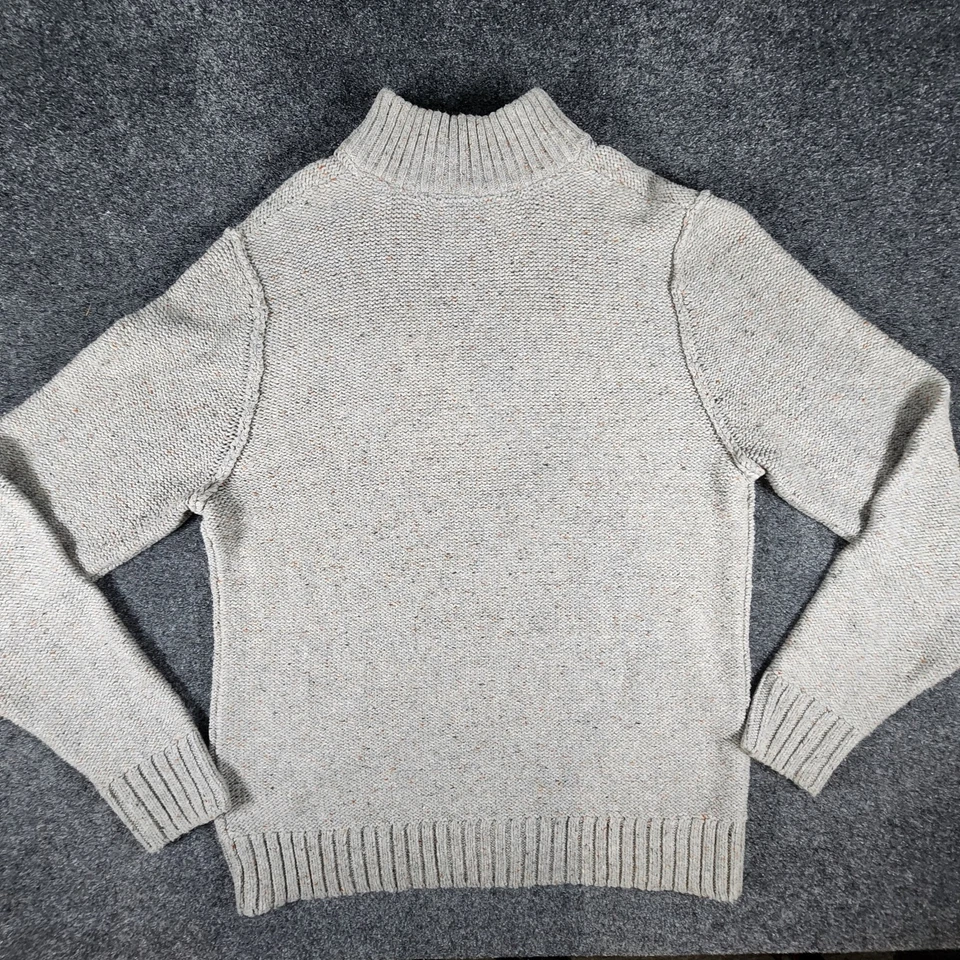 Suéter Pullover 7 Diamantes 1/4 Cremallera Grueso Tejido Para Hombre Grande Turnberry Informal Foto 2 de 4