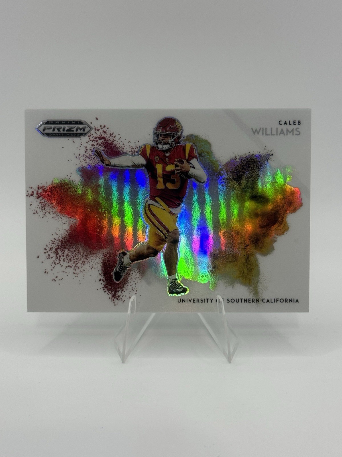 2023 Panini Prizm Draft Picks Caleb Williams Color Blast SSP Prizm #CB-14