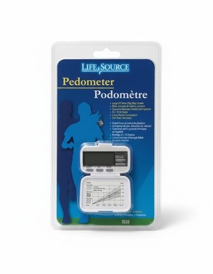 Life Source XL15 Pedometer Step Counter Distance Calorie Tracker Large Display N