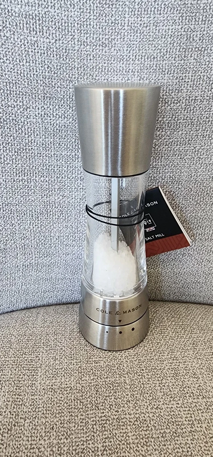 COLE & MASON Derwent Salt Grinder Stainless Steel Mill NEW FREE Shipping NWT
Opens in a new window o