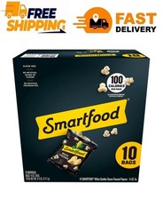 Smartfood White Cheddar Flavored Popcorn Snacks, 0.625 oz Bags, 10- Multipack