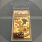 1999 TOPPS TCG POKEMON TV FOIL #6 CHARIZARD PSA 4 Blue Back Series One Card