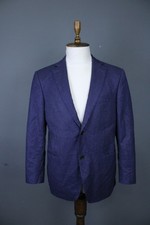 Suitsupply Napoli Blue Pinstripe Wool 2 Button Notch Lapel Suit Jacket Size 40S