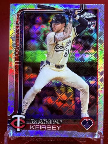 2025 Topps Chrome Logofractor  DaShawn Keirsey #19 RC Minnesota Twins