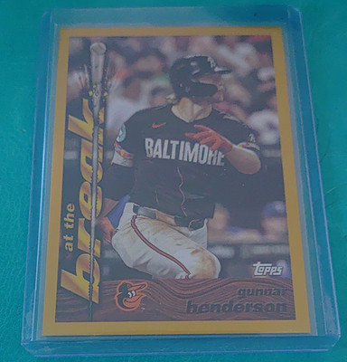 Topps 2024 Archives Gunnar Henderson #95ATB-4 1995 At the Break Gold 47/50