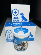 MAYLLE Ear Finger Wipes for Dogs, 50 Count/Pack. Lot of 3