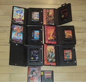 Lot of 7  Sega Genesis Games Tested  Sonic Mortal Kombat Lion King Road Rash
