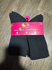 womans all day comfort socks 6pk crew