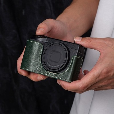 For Ricoh GR4 GRIV Case Handmade Real Genuine Leather Half Camera