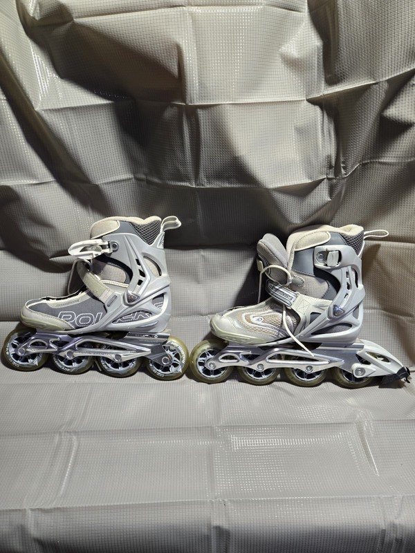 Rollerblade Spark W Pro Inline Skates Women’s Size 7 Silver/Grey Fitness Skates