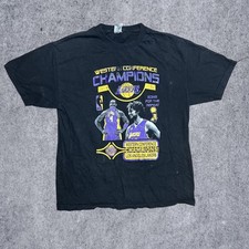 2010 LA Lakers NBA Kobe Bryant Pau Gasol Championship Shirt Black XL