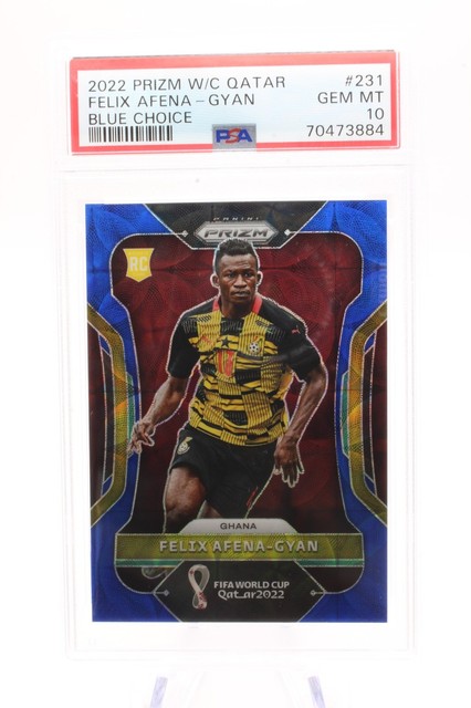 Panini - World Cup Prizm 2022 Felix Afena-Gyan 231 Blue Choice 132/135 PSA 10