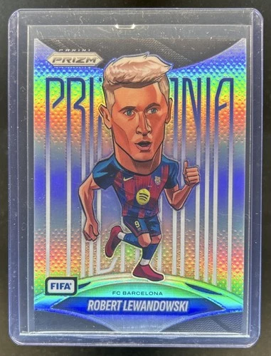 2025-26 Panini Prizm FIFA Robert Lewandowski Prizmania SSP #9 Barcelona
