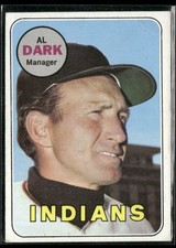 1969 Topps Al Dark Cleveland Indians #91