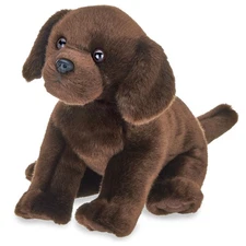 Brody The Labrador Stuffed Dog, 13 Inch Chocolate Lab Stuffed Animal, Brown
