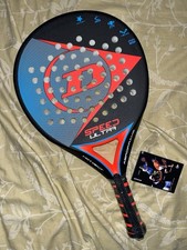 New! Dunlop Sports Speed Ultra Aeroframe Graphite Padel Racket Black/Red/Blue!
