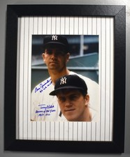 Bobby Richardson Tony Kubek Signed Yankees 8x10 Photo Autograph Inscribed Framed