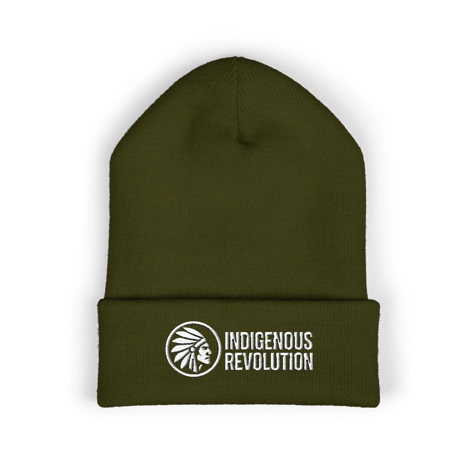 Indigenous Revolution Logo Beanie | Cuffed Embroidered Beanie