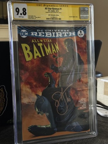 ALL STAR BATMAN #1 AOD Collectables Signed Scott Snyder SS CGC 9.8