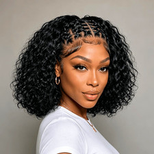 Pre  Braided Water Wave Short Wig