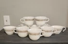 Vintage Corelle WOODLAND BROWN Lot of 10 Cups - 2 Hook Cups & 8 Milk Glass