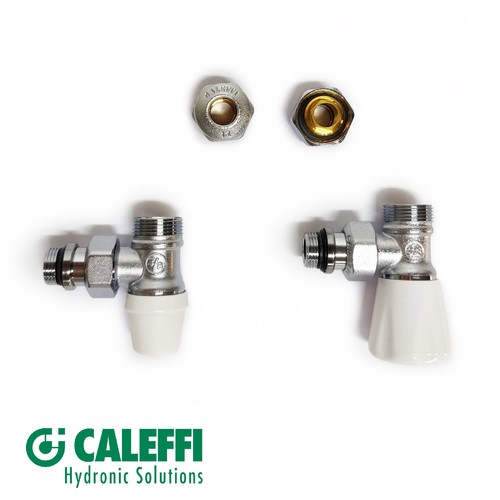 VALVOLA E DETENTORE A SQUADRA CALEFFI CON DADI RAME 12 14 MULTISTRATO 16 11479V - Foto 4 di 17