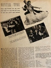 Winter Time, Sonja Henie, Jack Oakie, Two Page Vintage Clipping, a
