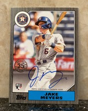 Jake Meyers 2022 Topps Series 2 1987 Topps Auto Black  #127/199 (87BA-JM) Astros