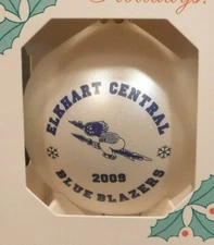 2009 Elkhart Central Blue Blazer 3" Christmas Ornament Elkhart Indiana ASI 55675