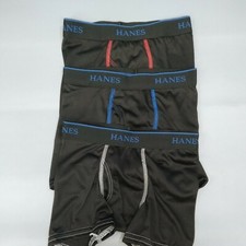 NWOT Hanes boy's Boxer Briefs Assorted 3-Pack Size small 100 polyester