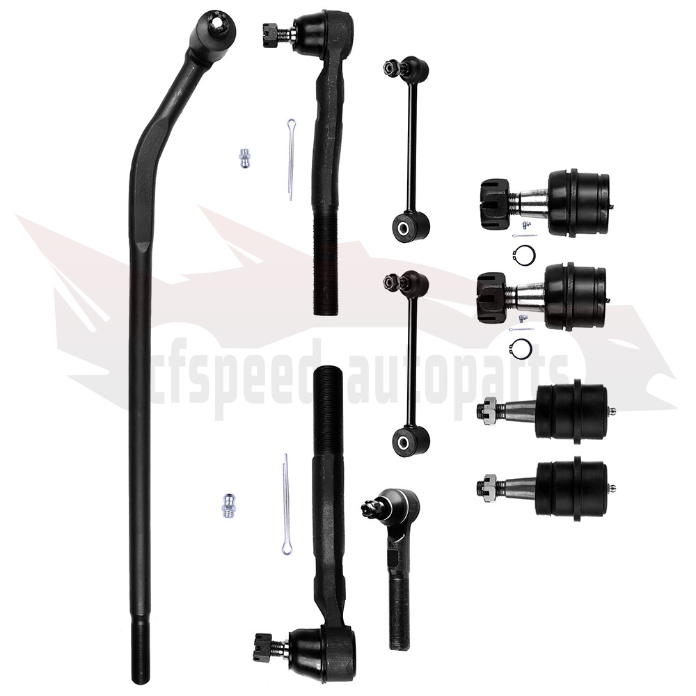 10x Complete Front Rear Sway Bars Tie Rods For 2007 2008 2009-2017 Jeep Wrangler