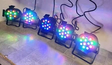 Lot of 5 American DJ Pro38B LED RC Stage Lighting 