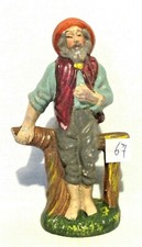 🟡  STATUINA DEL PRESEPE PARTICOLARE PASTORE IN RIPOSO - BACHELITE -680
