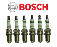 Spark Plug Set 6pcs OEM Bosch for BMW E46 E38 E39 E53 E83 E85 6 Cylinder Engine