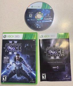 Star Wars The Force Unleashed Ii Xbox 360 Case Amp Instructions