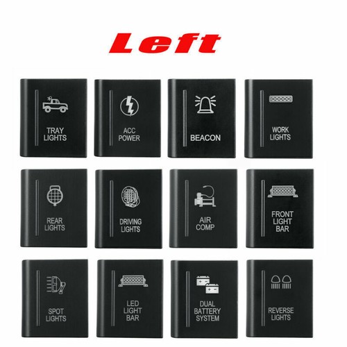 Top/Left/Right LED Red Push Switch Button Light Bar For Amarok MK1 2009-2016 - 第 9/12 張圖片