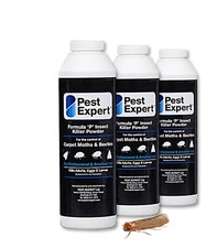 Carpet Moth & Beetle Killer Powder from Pest Expert® 300g XL Pack Size (X3)